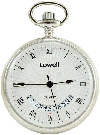 Orologio da tasca Lowell al quarzo con datario cassa lucida 42 mm
