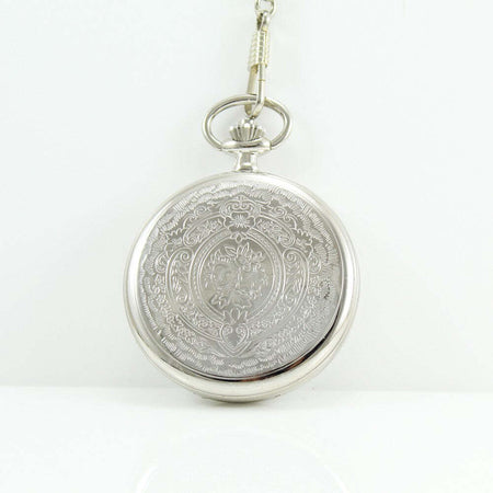 Orologio da tasca Lowell al quarzo cassa decorata per incisione