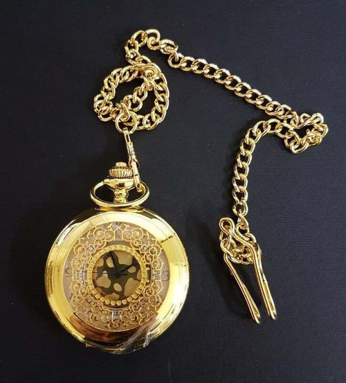 Orologio Da Tasca Taschino Quarzo Cipolla Catena Colore Oro Vintage Orologi e gioielli > Orologi Uomo Trade Shop italia - Napoli, Commerciovirtuoso.it