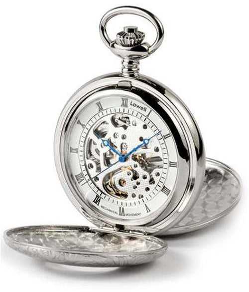 Orologio da tasca Meccanico carica manuale Lowell con movimento a vista Kenneth
