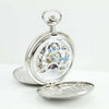 Orologio da tasca Movimento meccanico carica manuale Dual time fasi giorno/notte