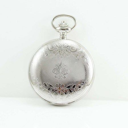 Orologio da tasca Movimento meccanico carica manuale Dual time fasi giorno/notte