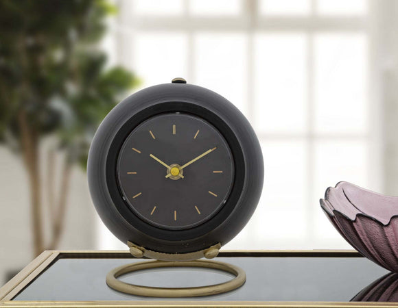 Orologio Da Tavolo Ball Nero Cm 16X13X19 Casa e cucina/Decorazioni per interni/Orologi/Orologi da tavolo Led Mall Home - Napoli, Commerciovirtuoso.it