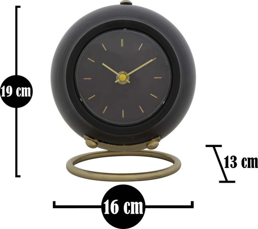 Orologio Da Tavolo Ball Nero Cm 16X13X19 Casa e cucina/Decorazioni per interni/Orologi/Orologi da tavolo Led Mall Home - Napoli, Commerciovirtuoso.it