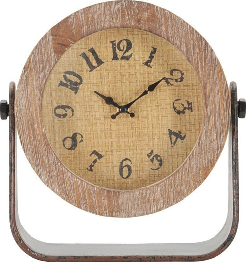 Orologio Da Tavolo Round Cm 23,5X7X24 Casa e cucina/Decorazioni per interni/Orologi/Orologi da tavolo Led Mall Home - Napoli, Commerciovirtuoso.it