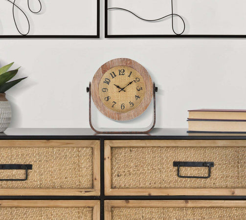 Orologio Da Tavolo Round Cm 23,5X7X24 Casa e cucina/Decorazioni per interni/Orologi/Orologi da tavolo Led Mall Home - Napoli, Commerciovirtuoso.it