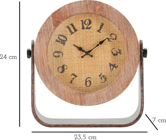 Orologio Da Tavolo Round Cm 23,5X7X24 Casa e cucina/Decorazioni per interni/Orologi/Orologi da tavolo Led Mall Home - Napoli, Commerciovirtuoso.it