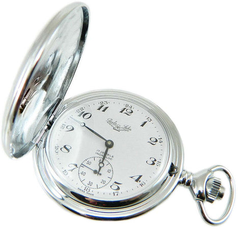Orologio tasca acciaio savonette lavorato carica manuale personalizzabile