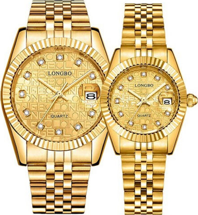 Orologio Da Uomo Donna Longbo 80435 In Acciaio Con Strass Impermeabile Dorato Abbigliamento e Accessori > Orologi e gioielli > Orologi Uomo > Orologi Donna Trade Shop italia - Napoli, Commerciovirtuoso.it