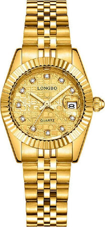 Orologio Da Uomo Donna Longbo 80435 In Acciaio Con Strass Impermeabile Dorato Abbigliamento e Accessori > Orologi e gioielli > Orologi Uomo > Orologi Donna Trade Shop italia - Napoli, Commerciovirtuoso.it