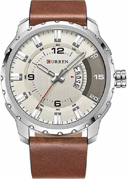 OROLOGIO DA UOMO MARCA IN VERA PELLE MARRONE BAND CURREN AL QUARZO BLACK8245 Moda/Uomo/Orologi/Orologi da polso Trade Shop italia - Napoli, Commerciovirtuoso.it
