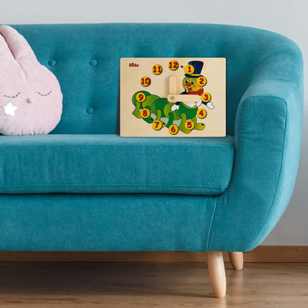 Orologio Didattico Bruco Bambini per Imparare a Leggere Le Ore