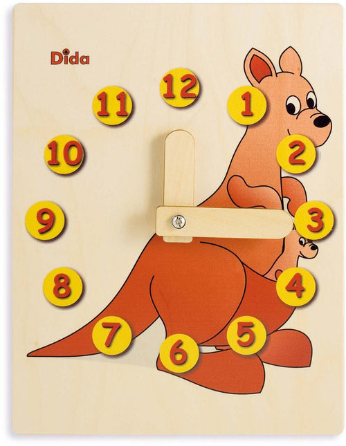 Orologio Didattico Canguro Bambini per Imparare a Leggere Le Ore