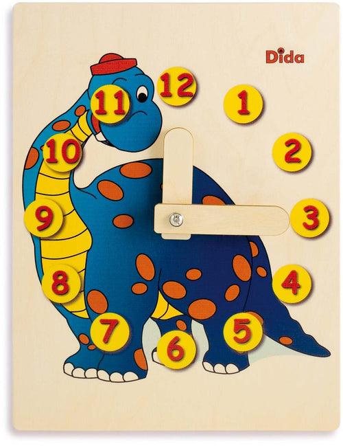 Orologio Didattico Dinosauro Bambini per Imparare a Leggere Le Ore