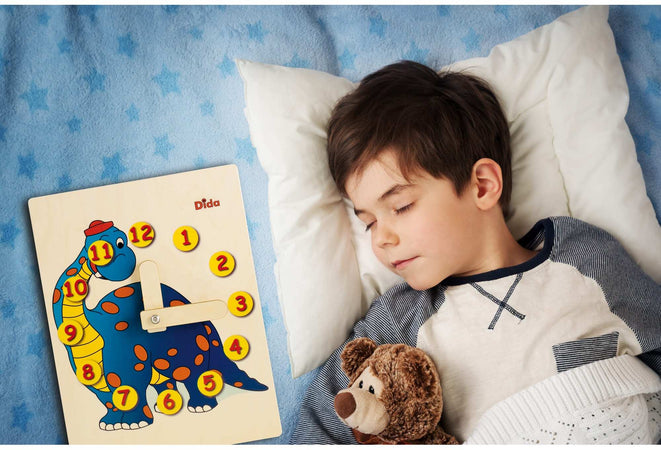 Orologio Didattico Dinosauro Bambini per Imparare a Leggere Le Ore