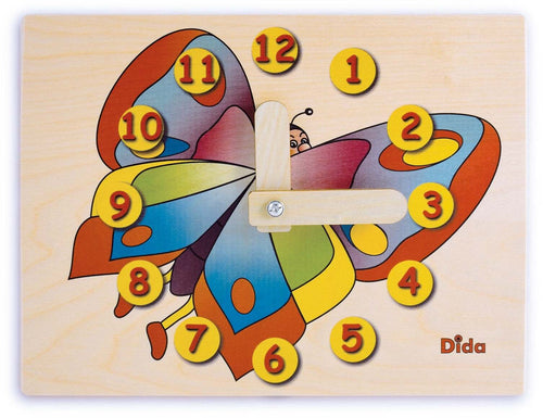 Orologio Didattico Farfalla Bambini per Imparare a Leggere Le Ore
