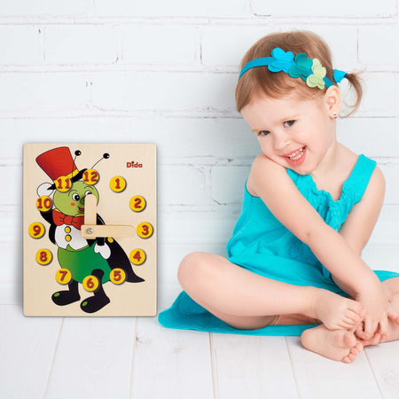 Orologio Didattico Grillo Bambini per Imparare a Leggere Le Ore
