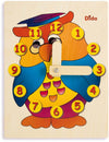 Orologio Didattico Gufo Bambini per Imparare a Leggere Le Ore
