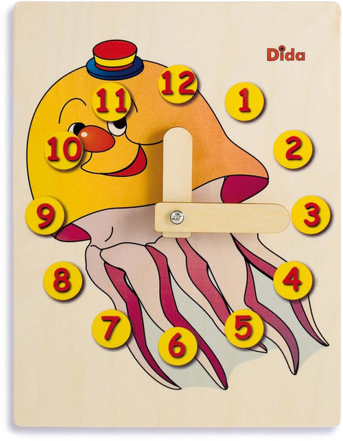 Orologio Didattico Medusa Bambini per Imparare a Leggere Le Ore