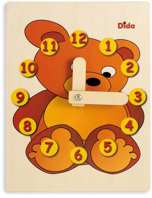 Orologio Didattico Orso Bambini per Imparare a Leggere Le Ore