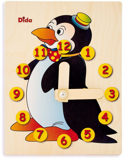 Orologio Didattico PinguinoBambini per Imparare a Leggere Le Ore