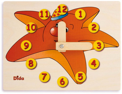 Orologio Didattico Stella Marina Bambini per Imparare a Leggere Le Ore
