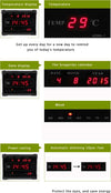 OROLOGIO DIGITALE A LED CON DATARIO TEMPERATURA ORARIO SVEGLIA A PARETE MURO Casa e cucina/Decorazioni per interni/Orologi/Sveglie Trade Shop italia - Napoli, Commerciovirtuoso.it