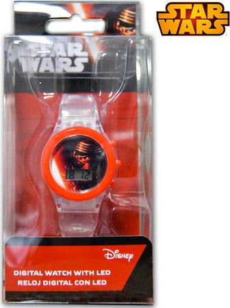 Orologio-Digitale-da-Polso-Star-Wars-Con-Luce-LED-in-Scatola-Regalo-Disney-Kids
