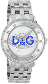 Orologio Dolce & Gabbana Prime Time Accessorio Unisex Uomo Donna Brillantini in Acciaio con Cristalli Blu D&G REF. DW 0133