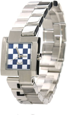Orologio donna Acciaio Argento Dolce & Gabbanna D&G Accessorio Moda da polso per Lei Scacchi Bianchi e Blu Idea Regalo Art. DW 0440 Dolce & Gabbana