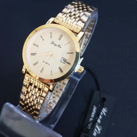 Orologio Donna Acciaio Dorato Analogico Quarzo Moderno Fashion Casual Moda/Donna/Orologi/Orologi da polso Trade Shop italia - Napoli, Commerciovirtuoso.it