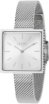 Orologio Donna Liu Jo Quadrato Glamour Square con cinturino mesh e Quadrante Squadrato in Acciaio Argento Silver TLJ155454