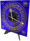 Orologio Grande Blu in Vetro Di Murano 25x25 Cm Orologio Con Quadrante Della Torre Dell'orologio Di Venezia 24h 100% in Vetro Di Venezia
