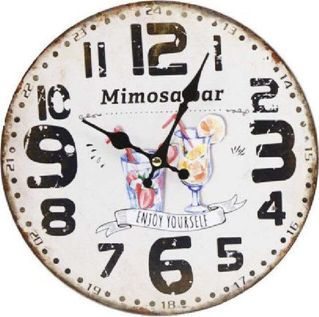 Orologio In Legno Da Parete Analogico Vintage Drink Cocktail Cucina Casa 218700 Casa, arredamento e bricolage > Accessori Casa > Orologi e Sveglie Trade Shop italia - Napoli, Commerciovirtuoso.it