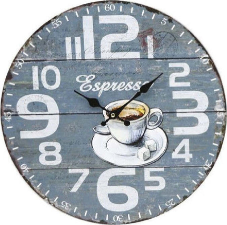 Orologio In Legno Da Parete Rotondo Analogico Vintage Retro' Casa Cucina 218690 Casa, arredamento e bricolage > Accessori Casa > Orologi e Sveglie Trade Shop italia - Napoli, Commerciovirtuoso.it