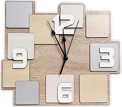 Orologio in legno mdf con applicazione.  Personalizzabile e disponibile in due misure. Casa e cucina/Decorazioni per interni/Orologi/Orologi da parete MagiediNatale.it - Altamura, Commerciovirtuoso.it