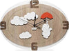 Orologio in legno mdf, con applicazioni personalizzabili. Misure cm. 45 x cm. 33 h. Casa e cucina/Decorazioni per interni/Orologi/Orologi da parete MagiediNatale.it - Altamura, Commerciovirtuoso.it