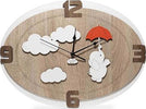 Orologio in legno mdf, con applicazioni personalizzabili. Misure cm. 45 x cm. 33 h. Casa e cucina/Decorazioni per interni/Orologi/Orologi da parete MagiediNatale.it - Altamura, Commerciovirtuoso.it