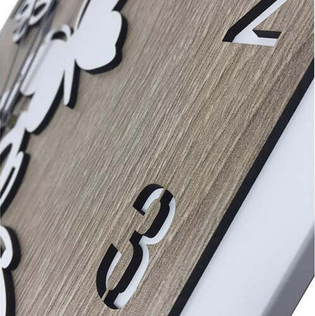 Orologio in legno mdf, da parete. Personalizzabile,  misure cm. 32 x 32 e cm. 46 x 46 Casa e cucina/Decorazioni per interni/Orologi/Orologi da parete MagiediNatale.it - Altamura, Commerciovirtuoso.it