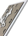 Orologio in legno mdf, da parete. Personalizzabile,  misure cm. 32 x 32 e cm. 46 x 46 Casa e cucina/Decorazioni per interni/Orologi/Orologi da parete MagiediNatale.it - Altamura, Commerciovirtuoso.it