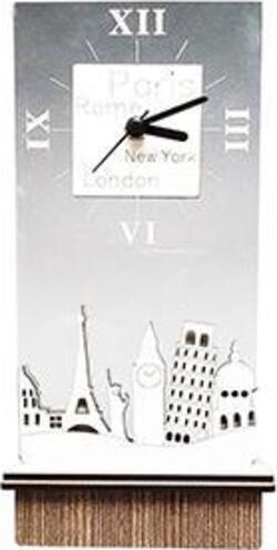 Orologio in legno mdf e plexiglass illuminato da led, personalizzabile. Altezza cm. 23 Casa e cucina/Decorazioni per interni/Orologi/Orologi da parete MagiediNatale.it - Altamura, Commerciovirtuoso.it