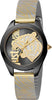 Orologio-JUST-CAVALLI-donna-Animalier-tempo-acciaio-mesh-oro-/-nero