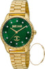 Orologio-JUST-CAVALLI-donna-Emozioni-Set-acciaio-dorato-/-verde