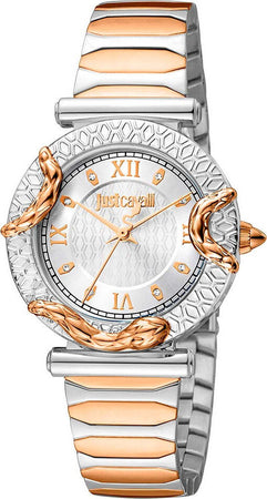 Orologio-JUST-CAVALLI-donna-mod.-ANIMALIER-acciaio-/-oro-rosa
