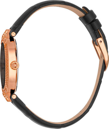 Orologio-JUST-CAVALLI-donna-mod.-ANIMALIER-pelle-nero-/-oro-rosa