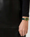 Orologio-JUST-CAVALLI-donna-mod.-ANIMALIER-pelle-verde-/-oro