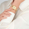 Orologio-JUST-CAVALLI-donna-MODENA-acciaio-dorato-/-bianco
