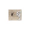 Orologio in legno mdf con applicazione personalizzabile. Misure cm. 15 x 12 h.