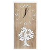 Orologio da parete  in legno mdf, applicazione personalizzabile. Misure cm. 30 x 60 h.