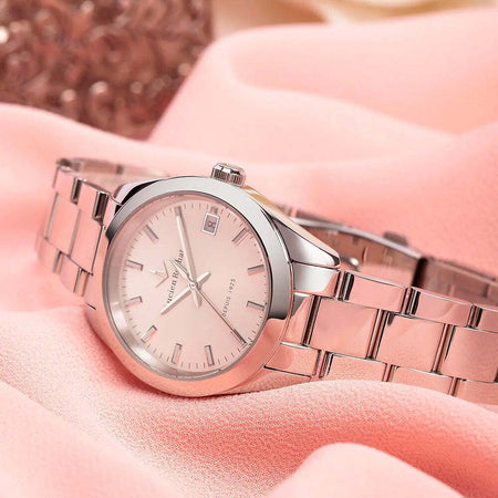 Orologio-LUCIEN-ROCHAT-donna-Madame-data-acciaio-/-silver